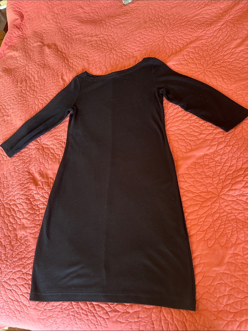 GAP Black 3/4 Sleeve Sheath Dress